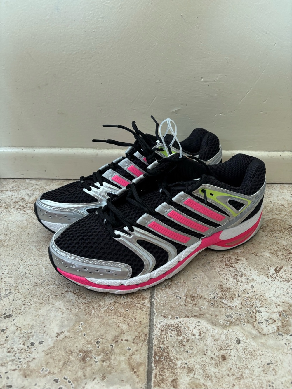 Adidas Adistar Control 5 Running Shoes Men's 12 Black Pink JS0041